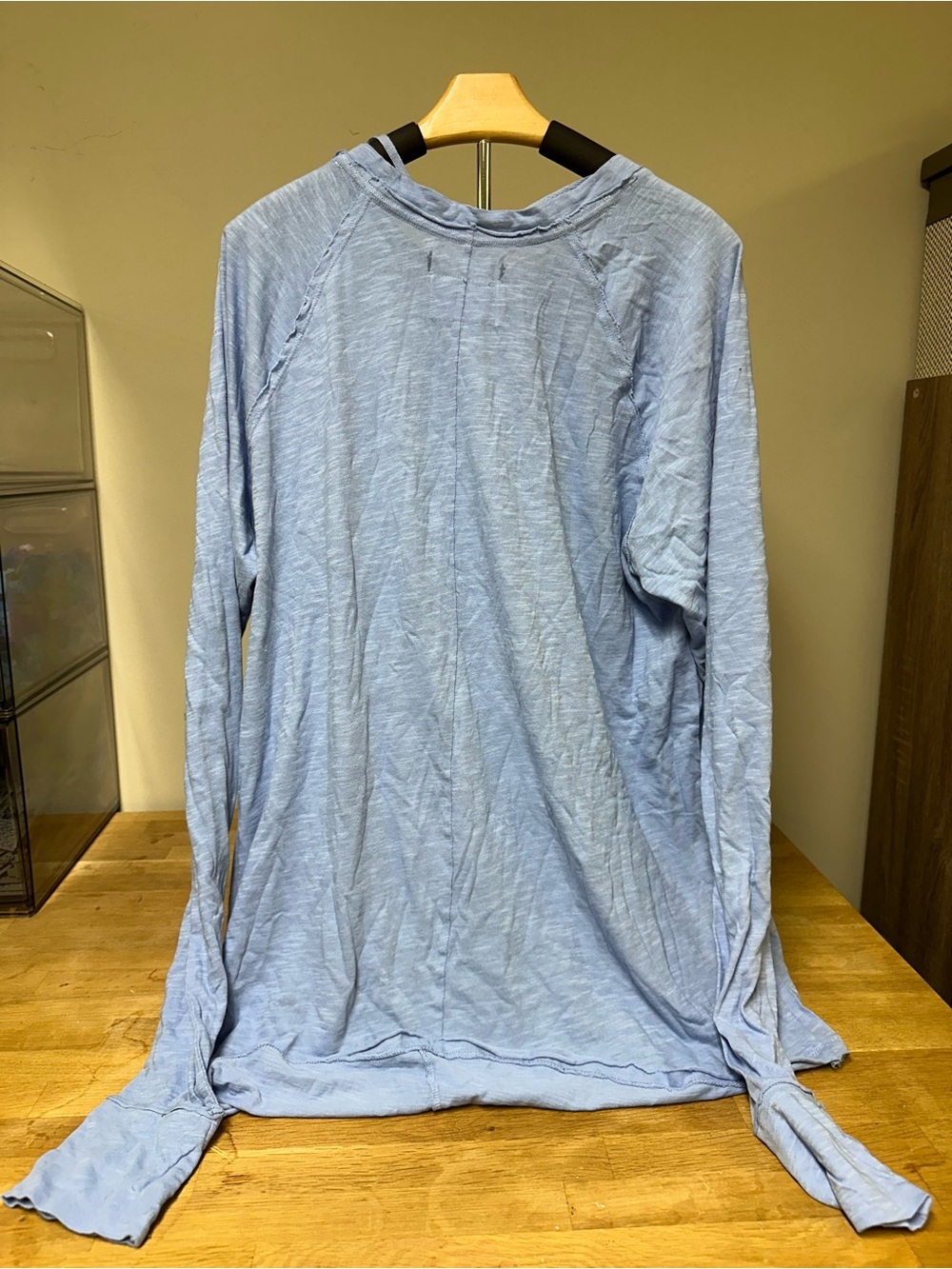 Free People Blue Arden Tee-Large New with Tags